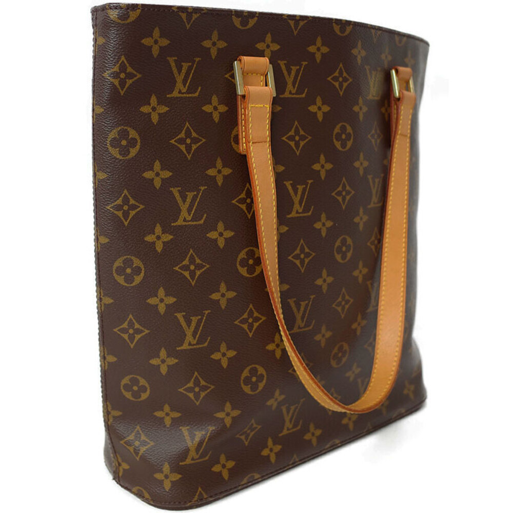 Louis Vuitton Vavant Leather Tote Monogram Bag Brown